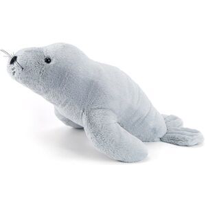 3lbs Seal Weighted Stuffed Animal Plush 23", Grey Soft Stuffed Huggable Throws